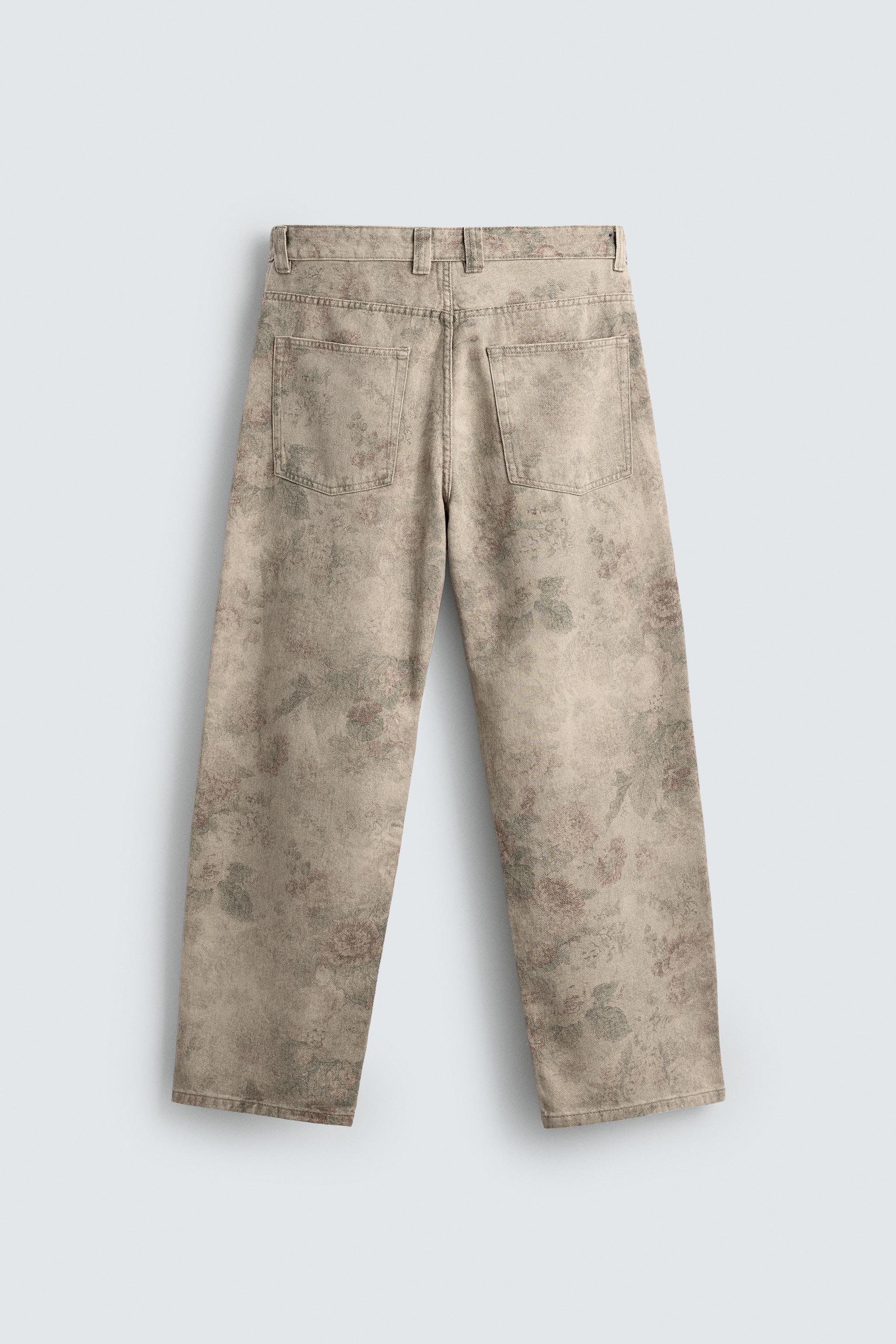 ABSTRACT PRINT BALLOON FIT PANTS